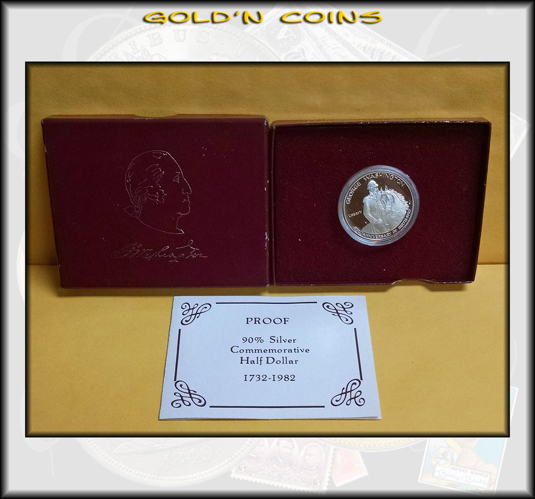 1982 George Washington 90% Silver Half Dollar