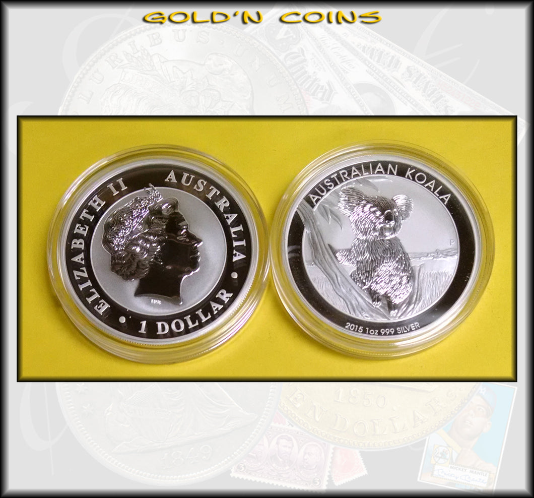 2015 Australia One Ounce .999 Fine Silver Koala - Uncirculated
