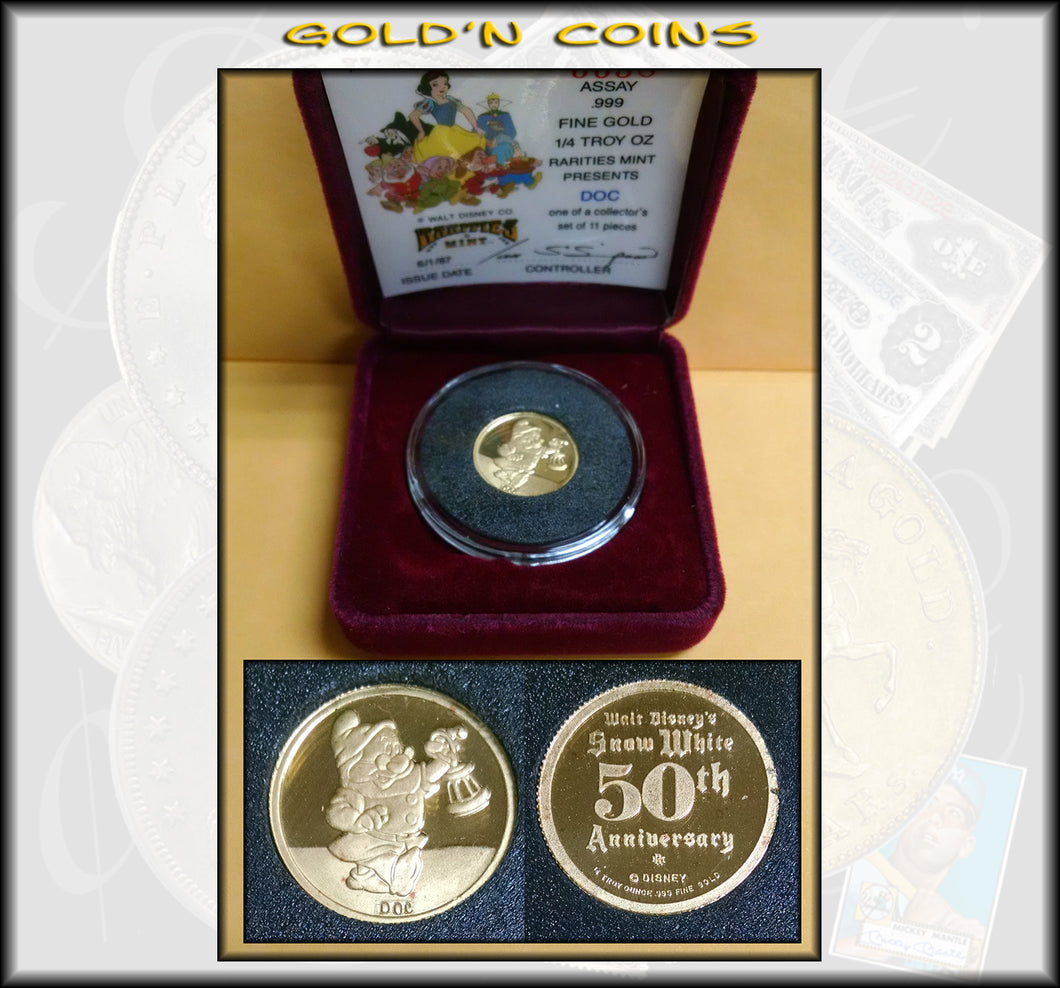 Disney 1/4 oz GOLD - Doc