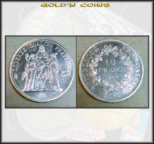 1966 France 10 Franc Silver Crown