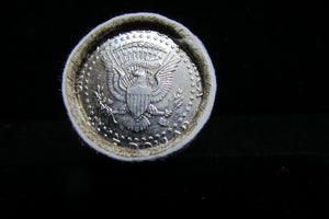 2001-D KENNEDY HALF DOLLARS - TWENTY IN ORIGINAL U.S. MINT WRAPPED ROLL