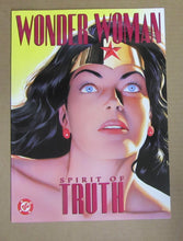 WONDER WOMAN "SPIRIT OF TRUTH" COMIC MAGAZINE BY ROSS & DINI- GREAT CONDITION