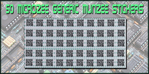 MicroZee Generic Munzee Stickers - Sheet of 50