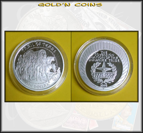 2010 Shawnee Nation Trail of Tears Silver Dollar - Proof