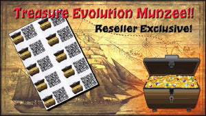 Treasure Evolution Munzee Stickers 10 Pack - Reseller Exclusive