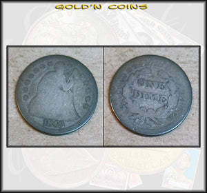 1849 Seated Liberty Dime
