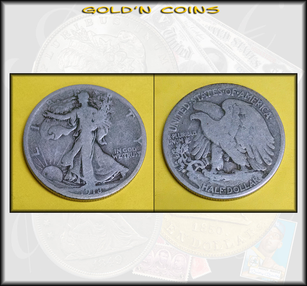 1918-S Walking Liberty Half Dollar