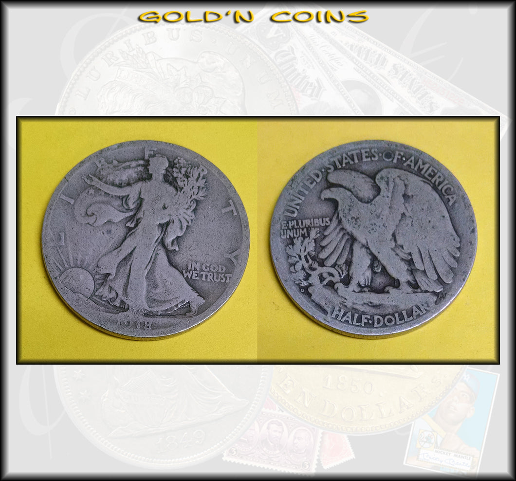 1918-D Walking Liberty Half Dollar