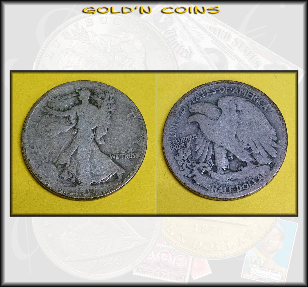 1917-D Reverse Walking Liberty Half Dollar