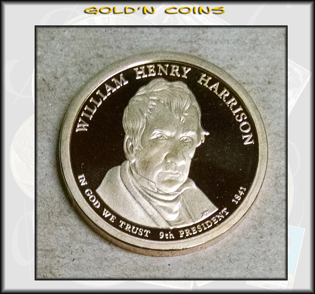 2009-S William Harrison Presidential Gold Dollar Choice PROOF